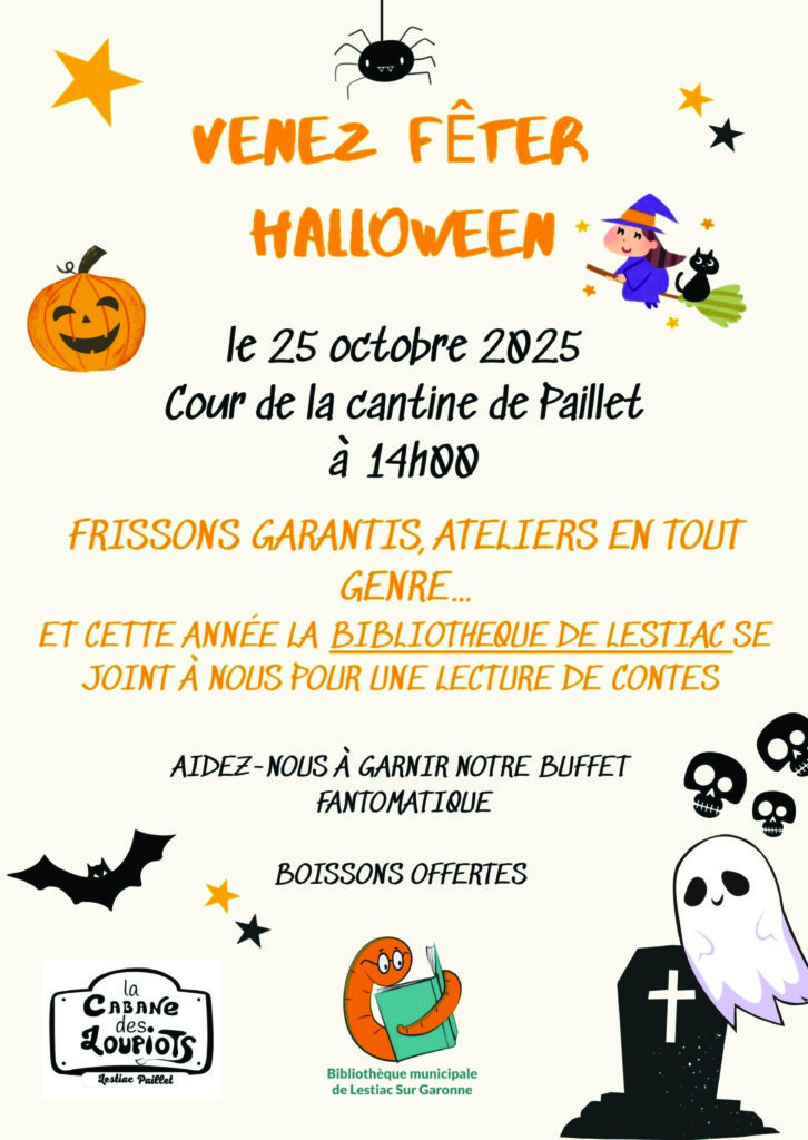 Halloween Loupiot affiche A3