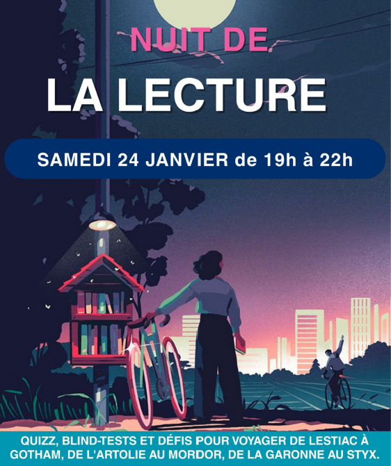 nuit de la lecture - biblio lestiac bartolie janvier 2026